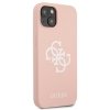 Guess GUHCP13SLS4GWPI iPhone 13 mini 5,4 różowy/pink hard case Silicone 4G Logo